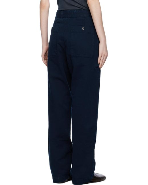 Lemaire Blue Navy Relaxed Jeans