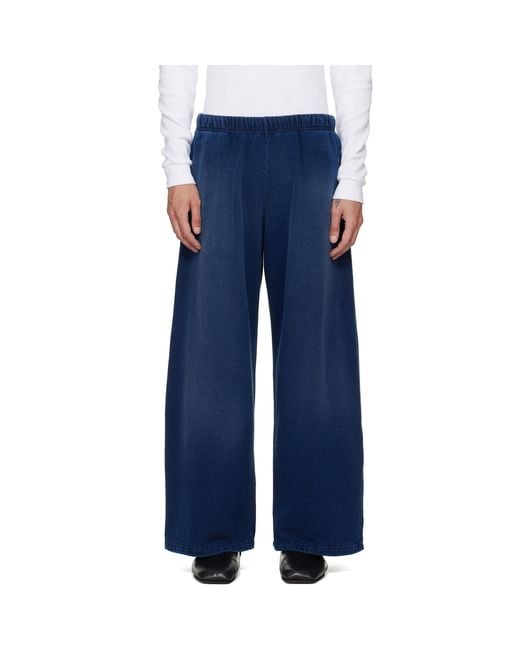 Les Tien Blue Heavyweight Party Sweatpants for men