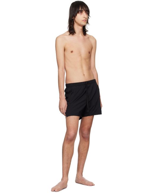 Thom Krom Black Pocket Swim Shorts for men