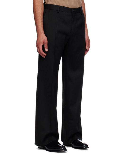 Dolce & Gabbana Black Straight-leg Trousers for men
