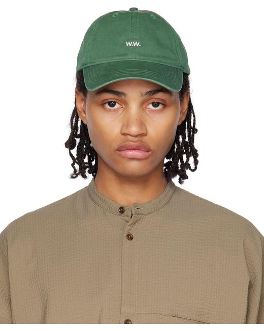 WOOD WOOD Green Low Profile Cap for men