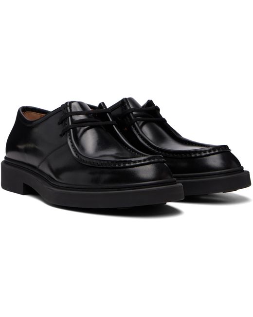 Jil Sander Black Lace-Up Derbys for men