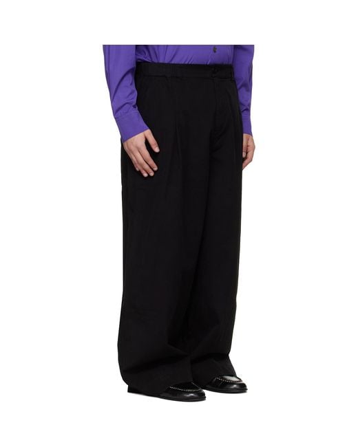 Toogood Black 'The Locksmith' Trousers for men