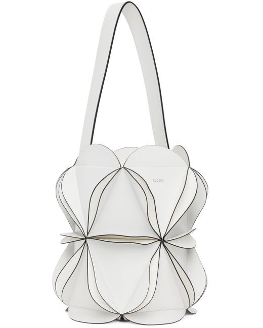 Coperni White Origami Bucket Bag