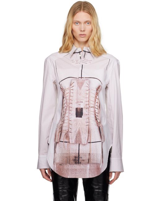 Jean Paul Gaultier ピンク 'The Trompe-L'Œil' Corset シャツ Pink