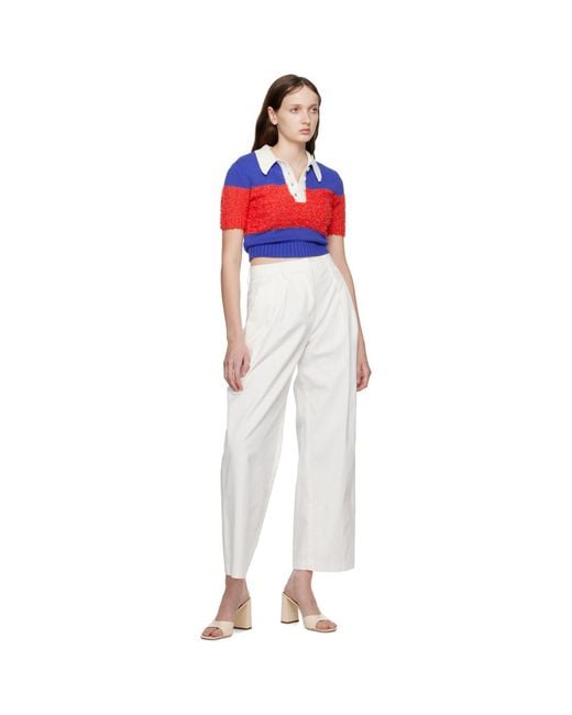 Staud Black Off-white Luisa Trousers