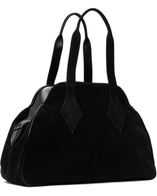 Vivienne Westwood Black Suede Yasmine Large Tote
