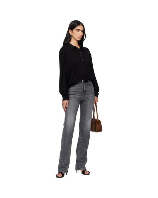 Khaite Black Danielle Stretch Jeans