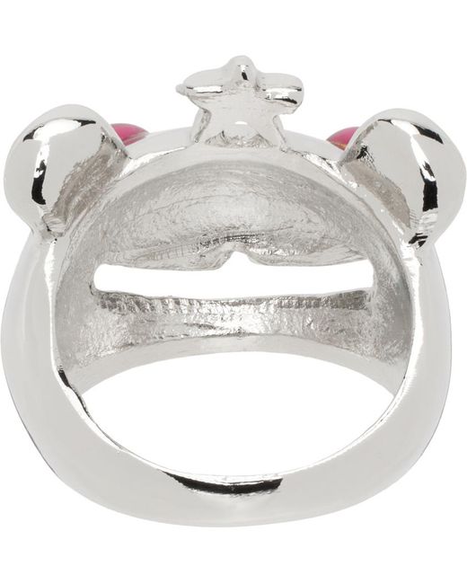 Collina Strada Pink Princess Bear Ring for men