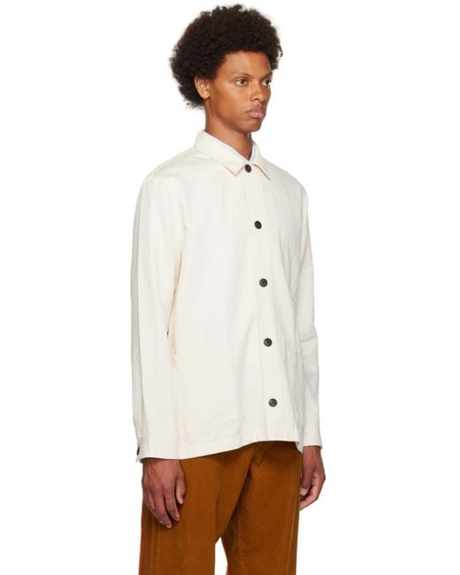 Sunspel White Twin Pocket Jacket for men