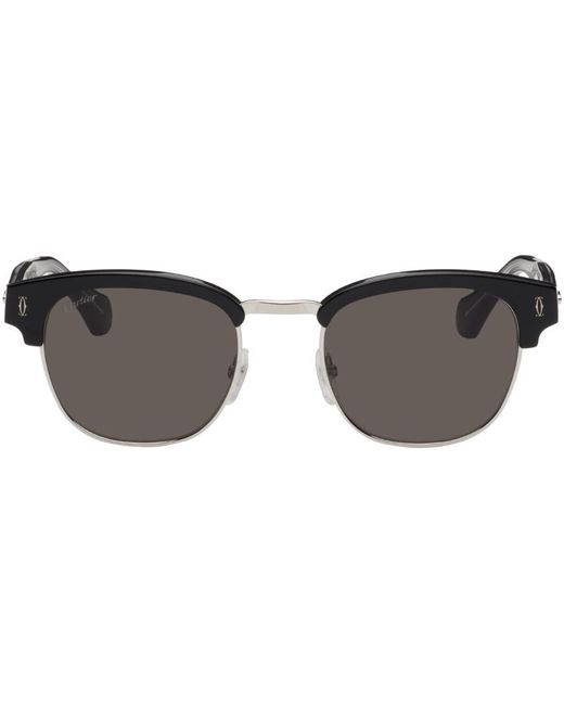 Cartier Black Round Sunglasses for men