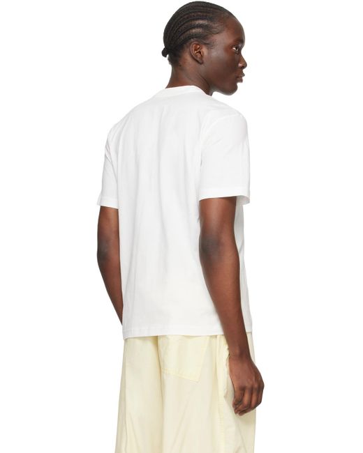 メンズ Sunnei ホワイト Classic Tシャツ Multicolor