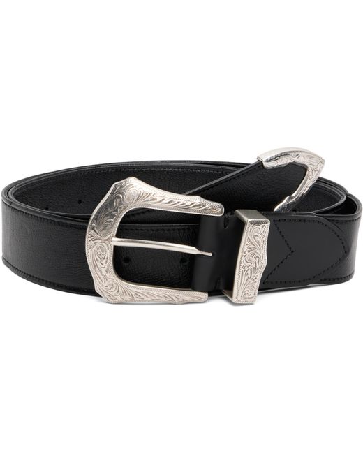 Toga Black Buckle Wide Belt