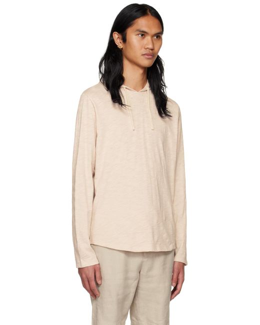 メンズ Vince テクスチャード フーディ Natural