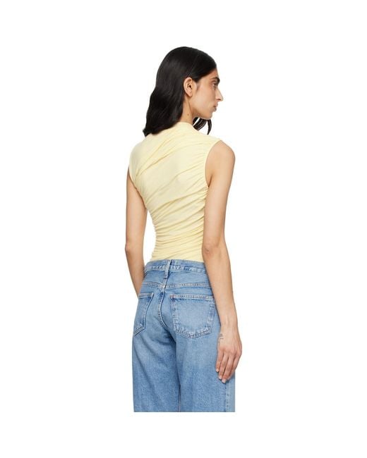 Agolde Blue Ester Twist Tank Top