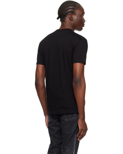 Dsqua2 t-shirt noir à logo icon DSquared² pour homme en coloris Black