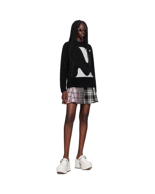 MSGM Black 'Themwave' Sweater