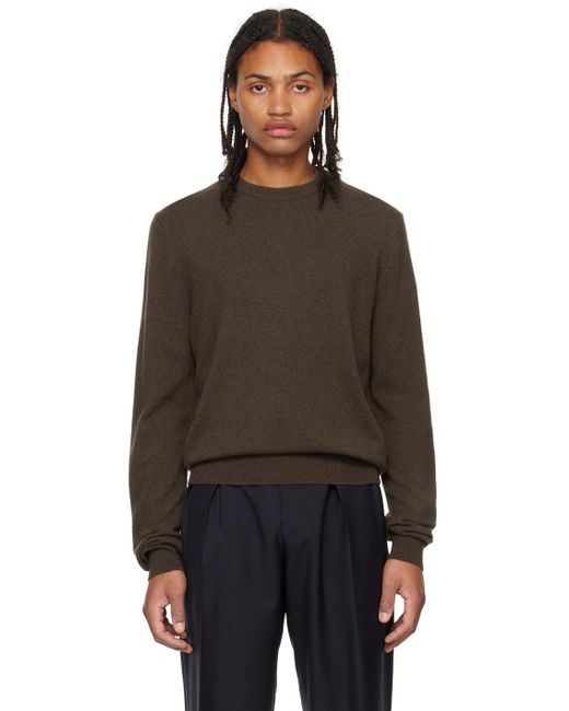 The Row Black Brown Benji Sweater for men