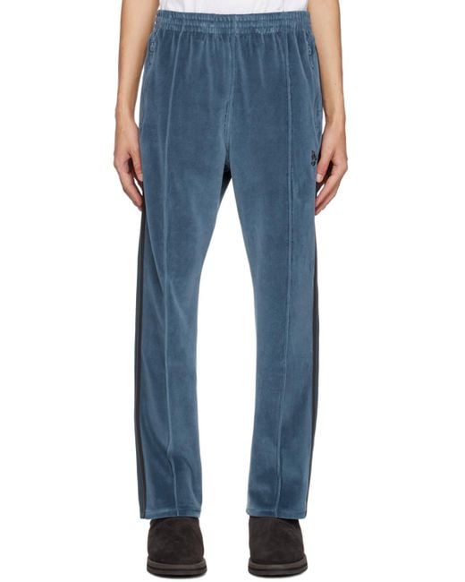 Needles Narrow Track Pants in Blue for Men | Lyst Canada