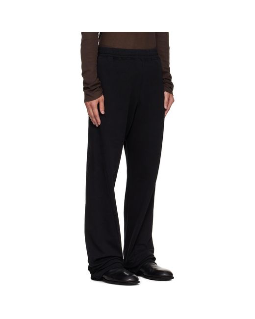MM6 by Maison Margiela Black Drawstring Sweatpants for men