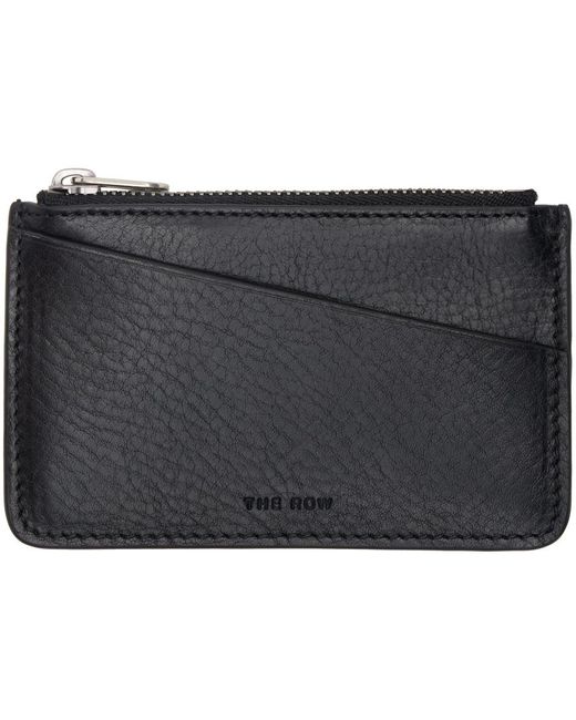The Row Black Zipped Keychain Coin Pouch