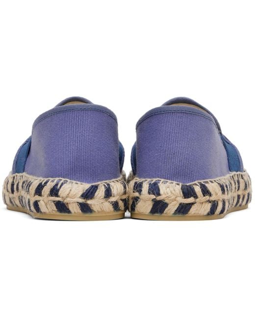 KENZO Blue Canvas Espadrilles