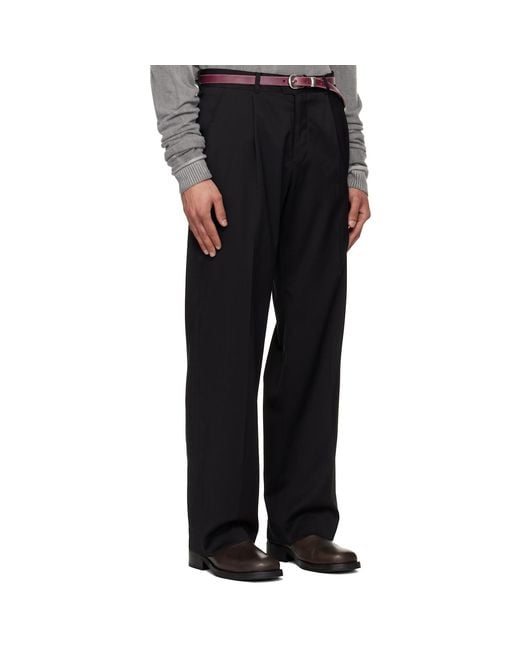Our Legacy Black Slack Trousers for men