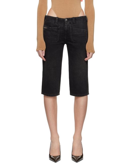 Short Keate Noir En Denim DIESEL en coloris Black