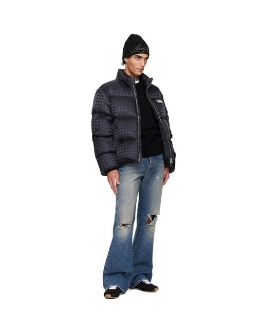 Amiri Blue Slashed Bootcut Jeans for men