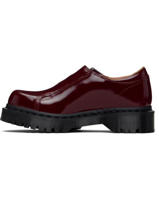 Dr. Martens Burgundy Rejena Mary Jane Laquered Leather Loafers