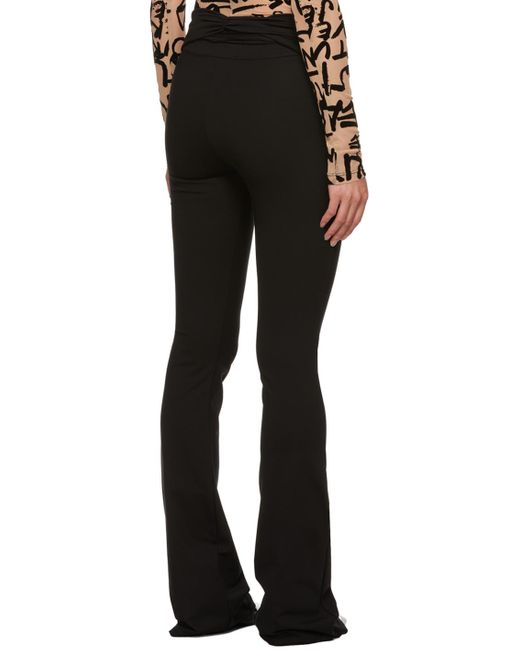 Versace Black V-emblem leggings