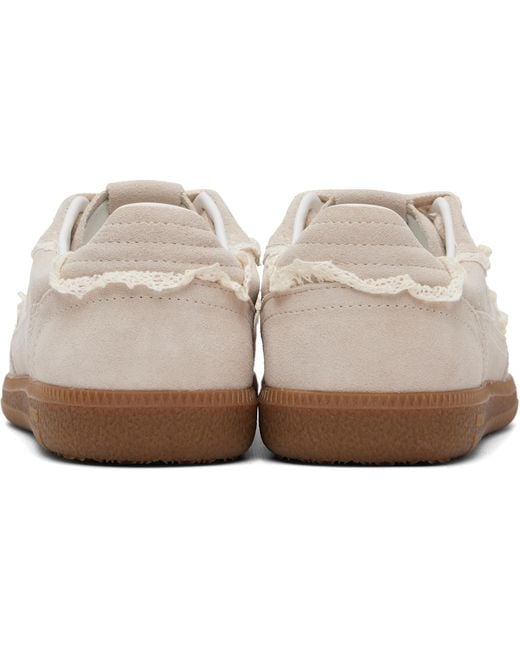 Alohas White Tb.490 Crochet Leather Sneakers