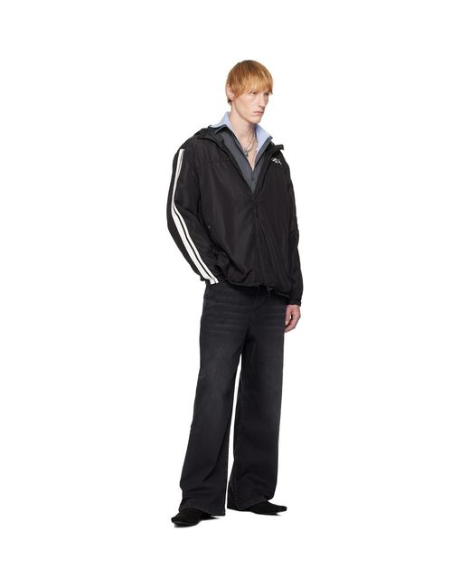 PROTOTYPES Black Backless Tracksuit Jacket for men