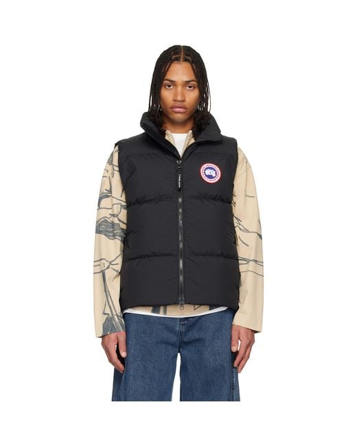 Canada Goose Black Lawrence Puffer Down Vest for men