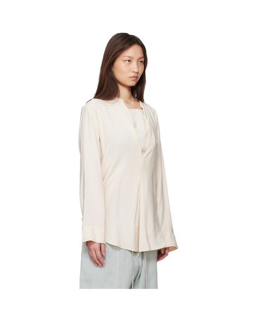 Studio Nicholson White Pampa Blouse