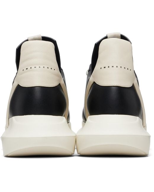 Rick Owens Black Temple Geth Runner Sneakers for men
