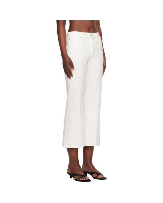 Totême White Kick Flare Jeans