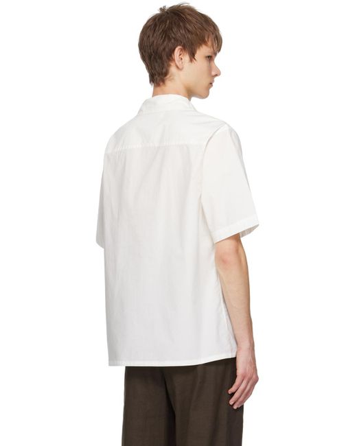 Commas White Capron Beaded Shirt for men