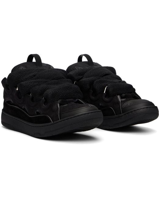 Lanvin Black Curb Sneakers for men