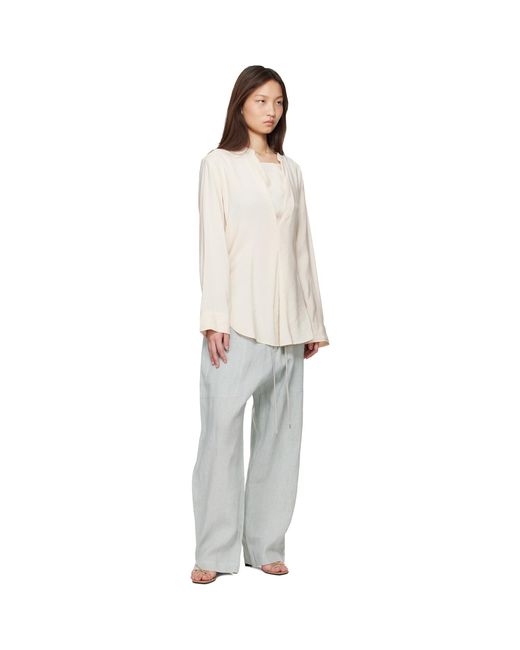 Studio Nicholson White Pampa Blouse