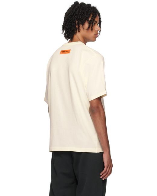 T-shirt 'nyc' blanc cassé Heron Preston pour homme en coloris Black