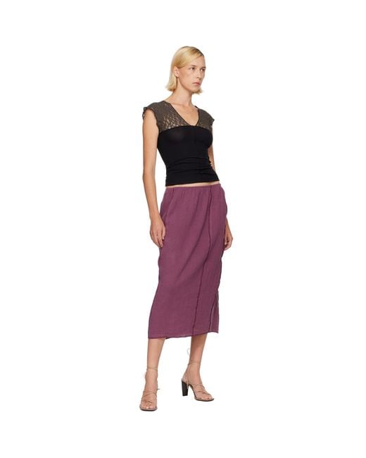 Baserange Purple Shok Midi Skirt