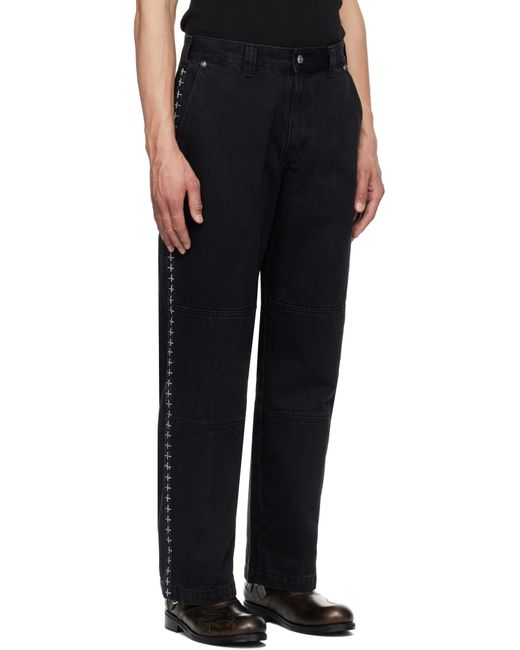 メンズ THUG CLUB ブラック Dickiesエディション X Stitch トラウザーズ Black