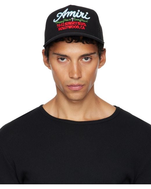 Casquette De Camionneur Noire À Logo Neon Lights Amiri pour homme en coloris Black