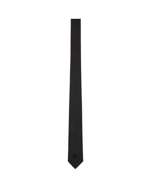 Balenciaga Black Silk Tie for men