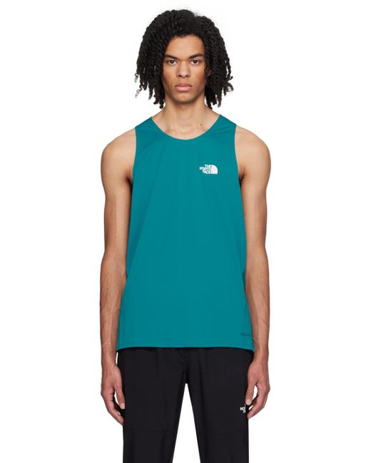 The North Face Blue High Trail Run Tank Top for men