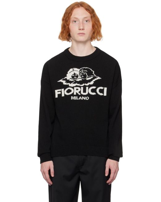 Fiorucci Black Milano Angels Sweater for men