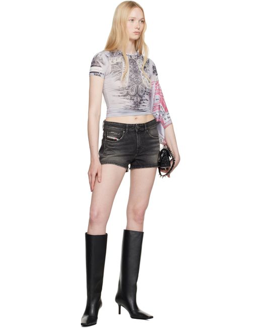 DIESEL グレー T-Dana Tシャツ Black