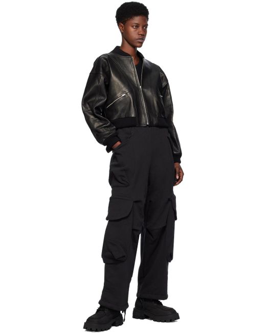YMC Black Tenor Leather Jacket
