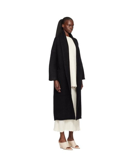 Lauren Manoogian Black Long Shawl Cardigan